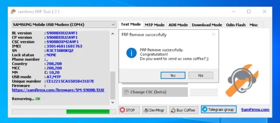 SamFirms FRP Tool V2.7.1 One Click FRP Bypass